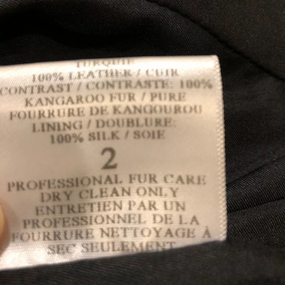 A.L.C leather, fur, silk lined jacket - Picture 6 of 6